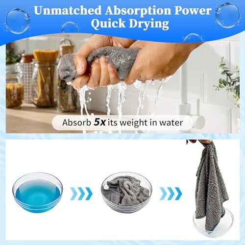 Microfiber Cleaning Cloth - Pack of Multi-Functional 12 3 Colors Assorted