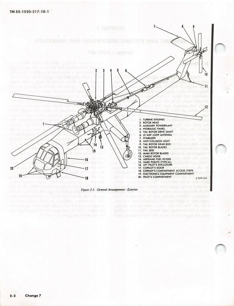 CH-54A "Tarhe" Operator's Manual 1977 Helicopter Flight Manual -CD