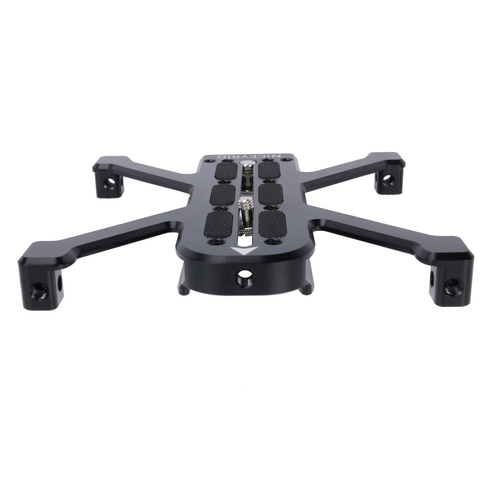 NICEYRIG Extended Quick Release Baseplate For DSLR Camera with Manfrotto Tripod