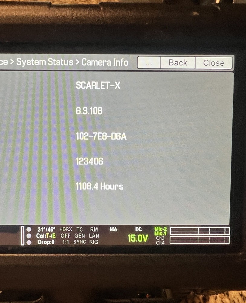 RED scarlet-X PL Mount