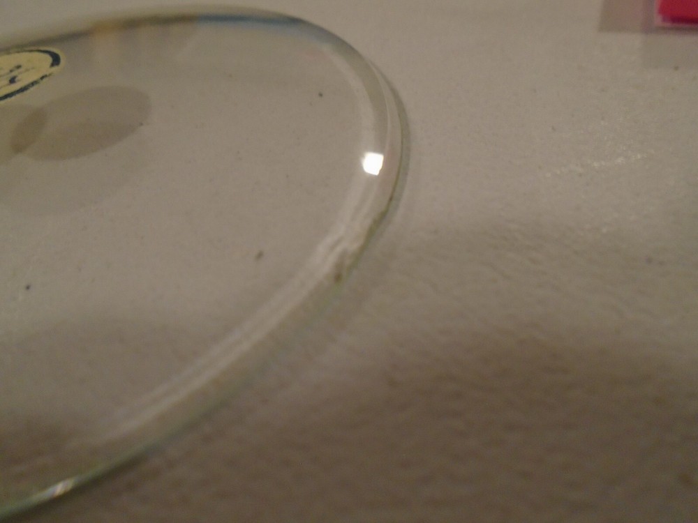 2-13/16" diam. circular convex clear glass for clock face