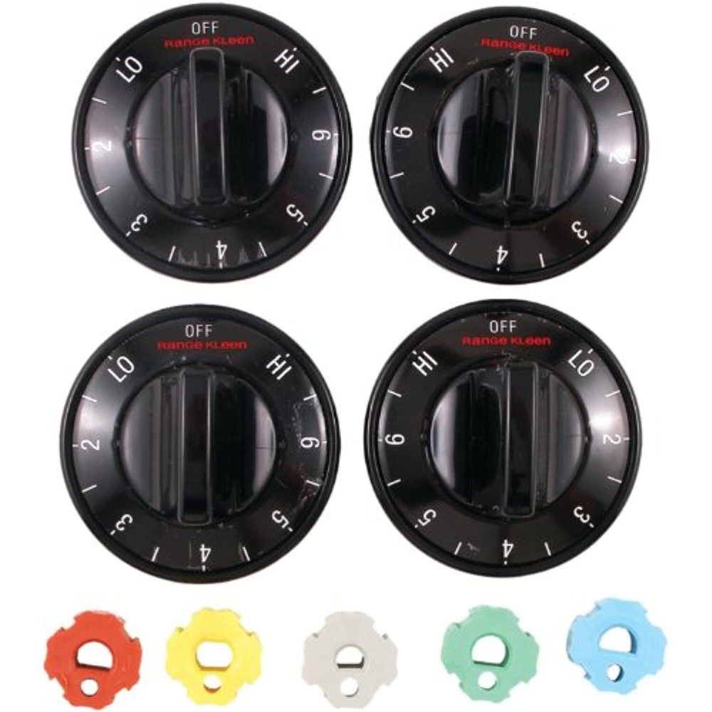 Range Kleen 8114 Electric Range Knobs, Black