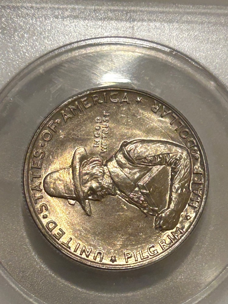 1920 Pilgrim Silver Half Dollar ANACS MS62