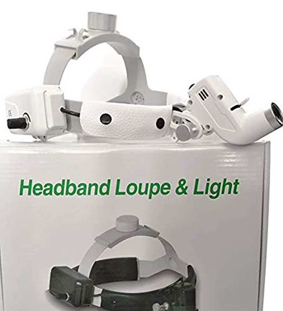 3.5X Leather Headband Loupe White