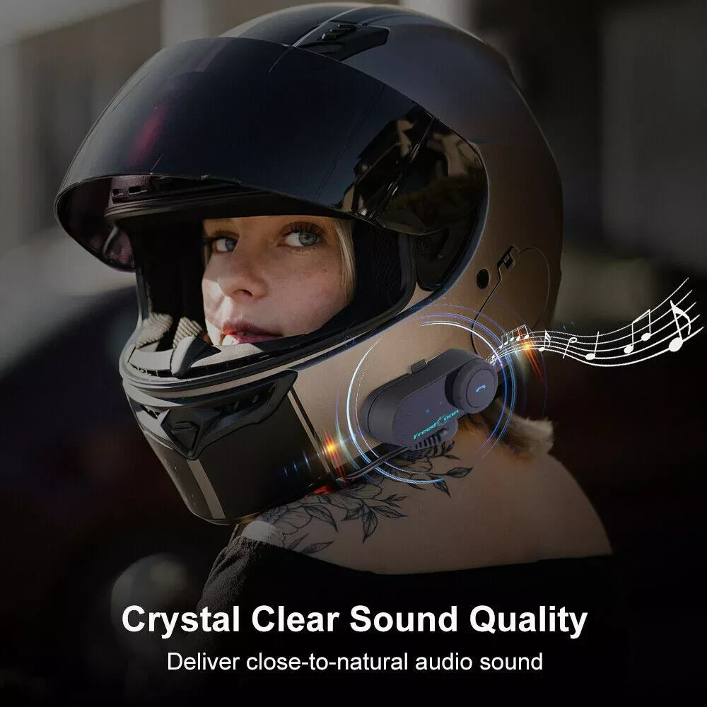 TCOM VB Motorcycle Helmet Intercom Bluetooth Headset Wireless Interphone & Mic