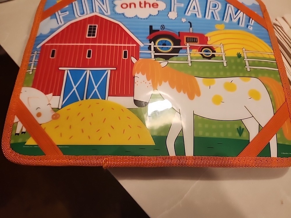 on the farm pencil case vintage
