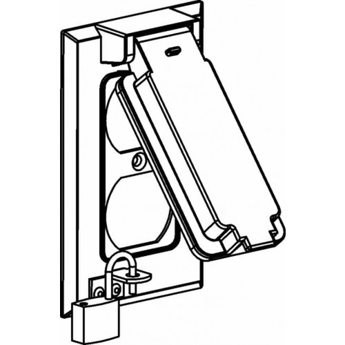 Orbit 1CL-DV 1-Gang Weatherproof Cover Duplex Lockable