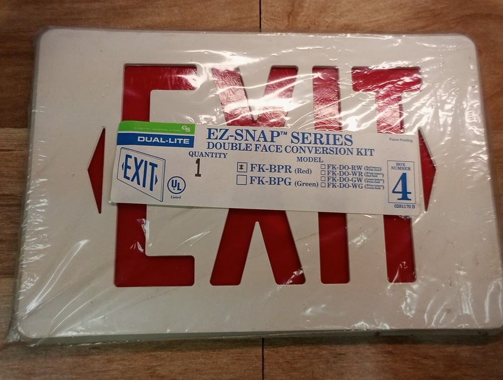 Dual Lite EZ-SNAP FK-BPR Exit Sign