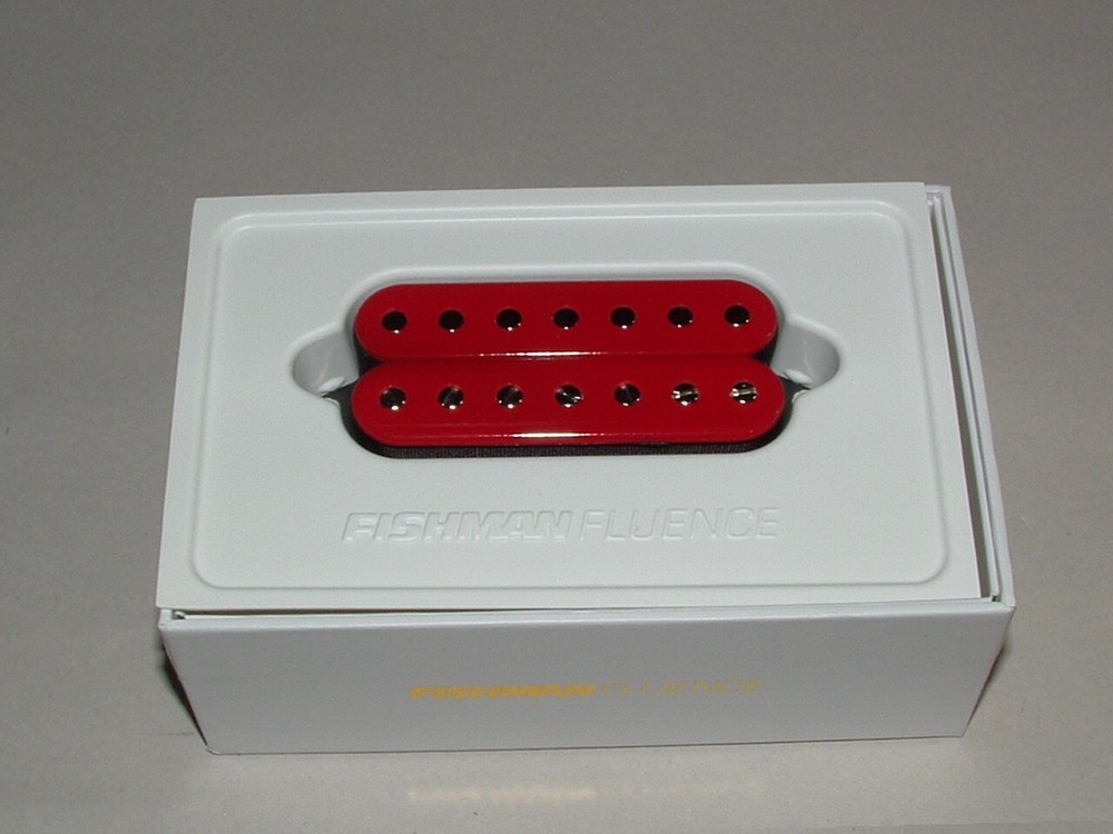 Fishman Fluence PRF-CO7-BD1 7 String Open Core Classic Bridge Pickup (Red)