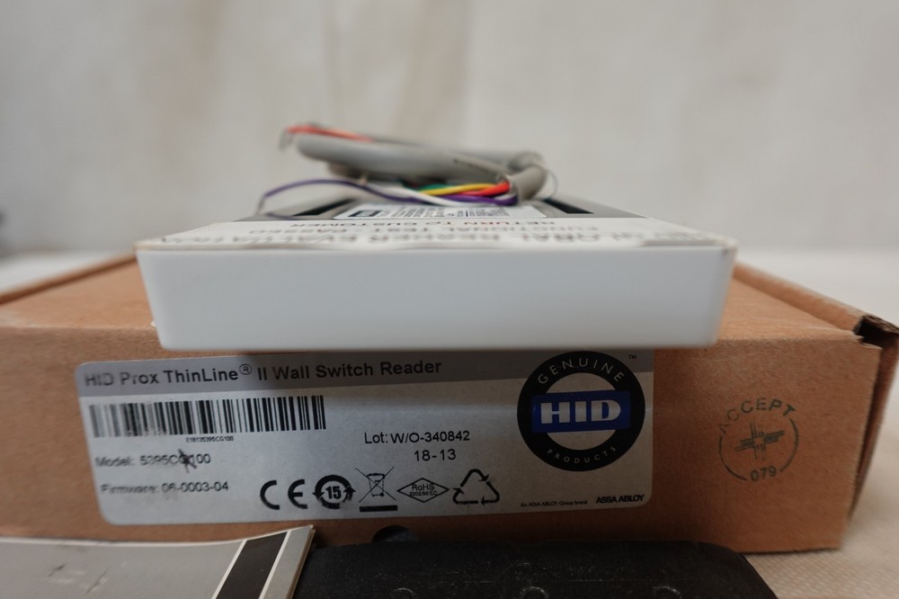 HID Thinline II Access Control Wall Switch Prox Card Reader White 5395CK100