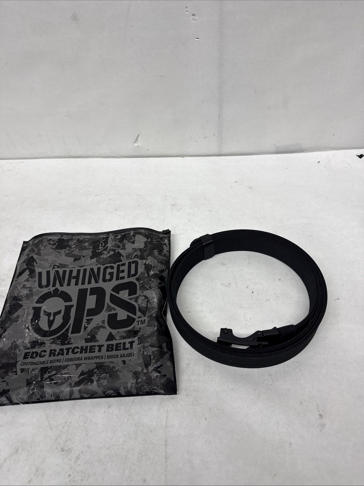 Unhinged Ops EDC Ratchet Belt. Customizable Quick Adjust