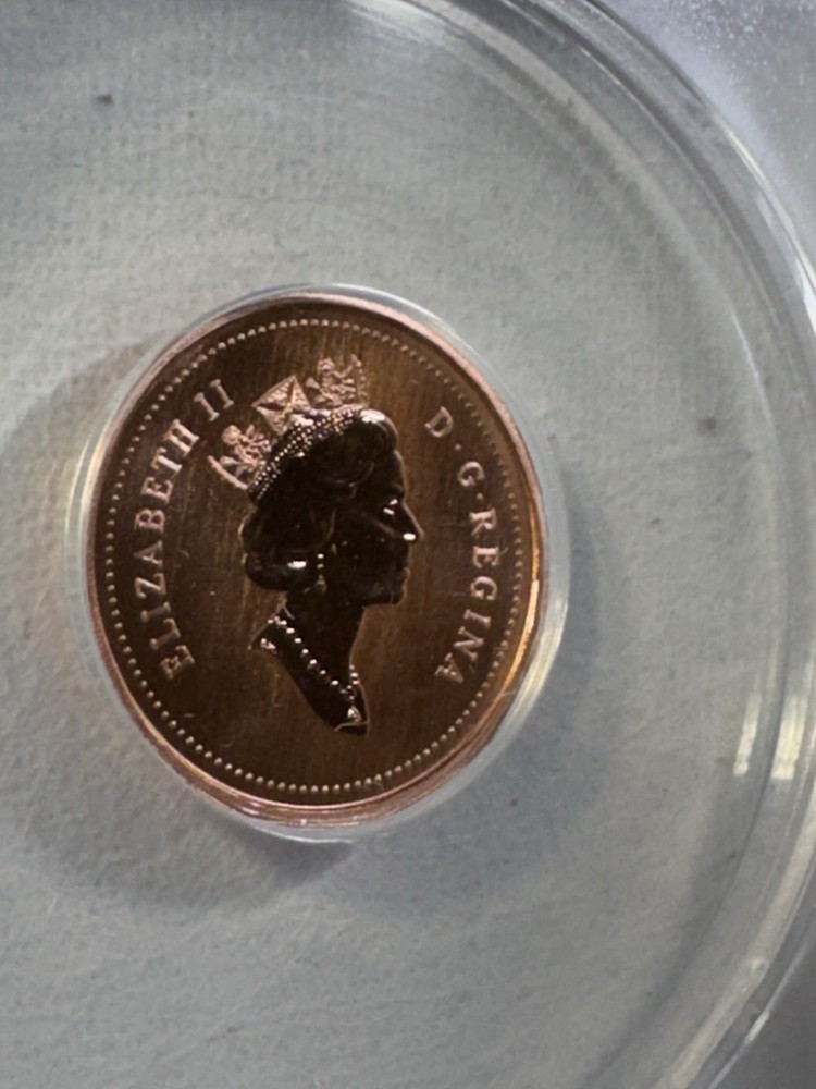 1996 Canada 1 Cent Graded MS 69 DCAM by ANACS Specimen