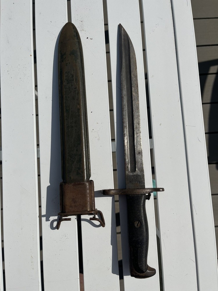 1908 SPRINGFIELD ARSENAL BAYONET & MATCHING SCABBARD