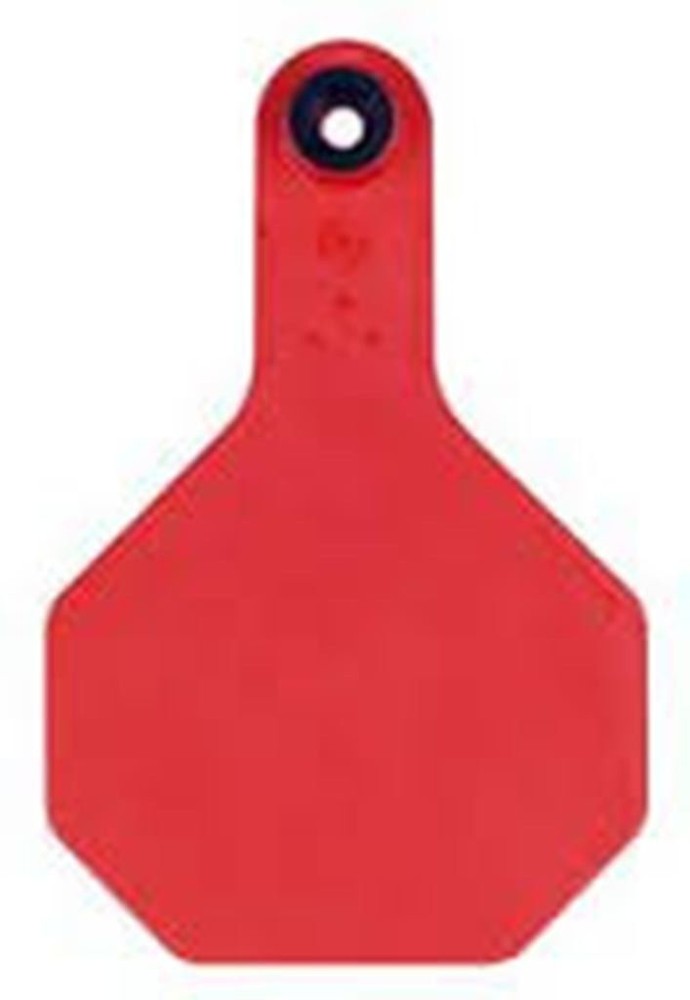 Y-Tex 3 Star Medium Blank Cattle Ear Tags 25 Count Red