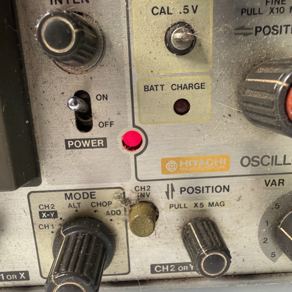 Hitachi Oscilloscope V-209 - Power tested only