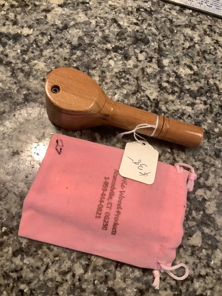 Pocket Pipe - Handmade, Lidded - - Red Maple Wood