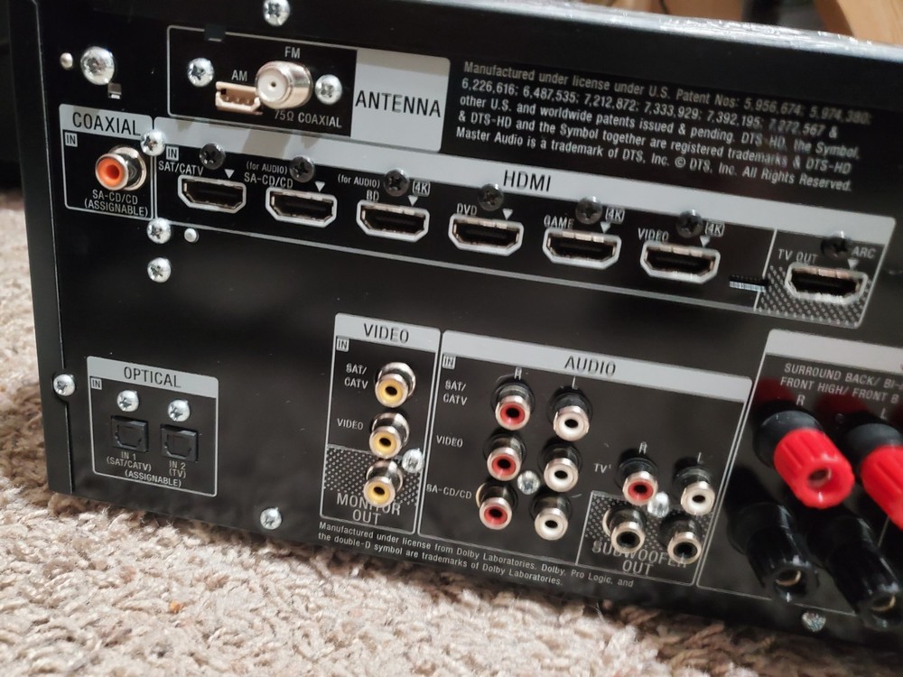 Sony STR- DN840 7.2 Multi-Channel AV Receiver, READ