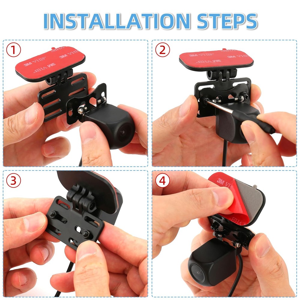 Rear Camera Mount, Dash Cam black