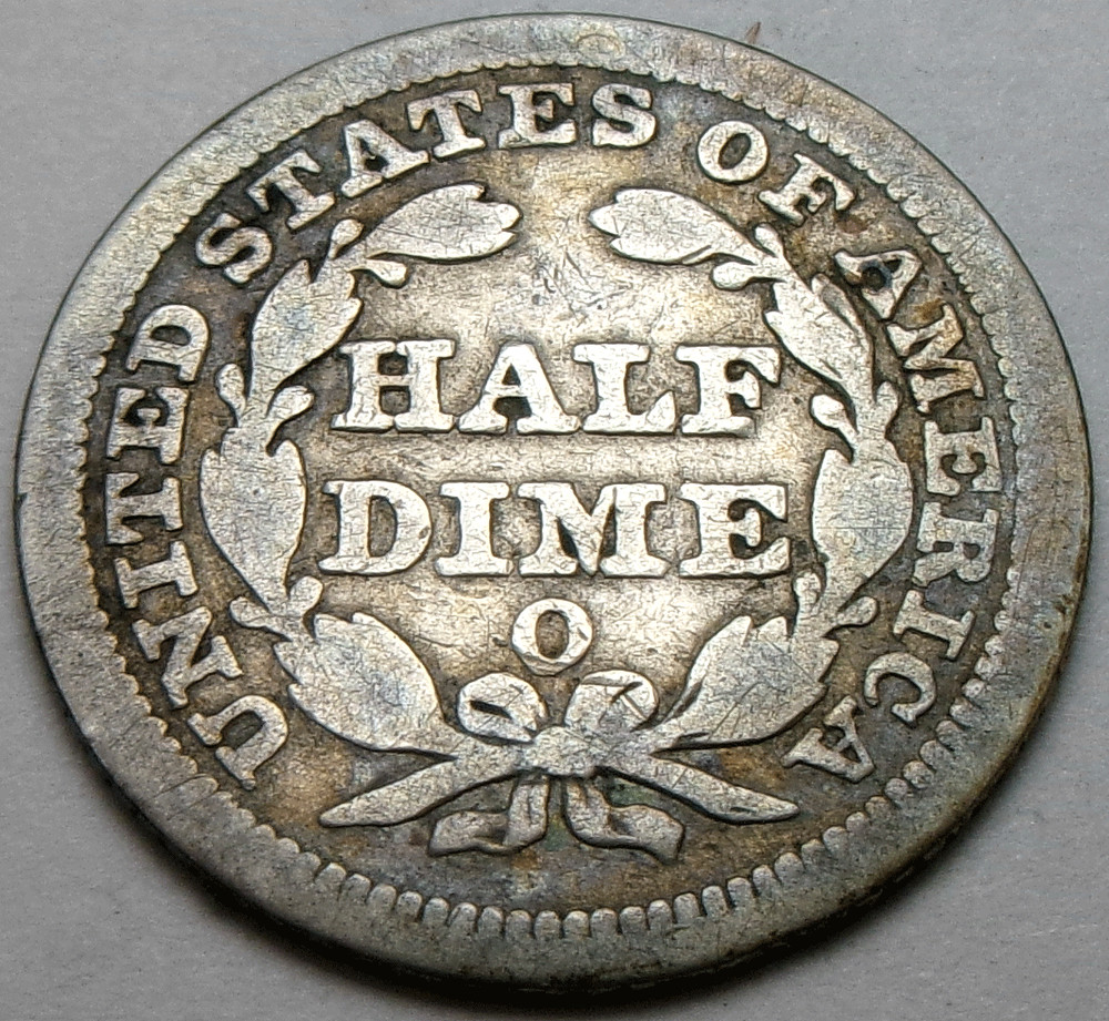 1856-O Seated Liberty Half Dime