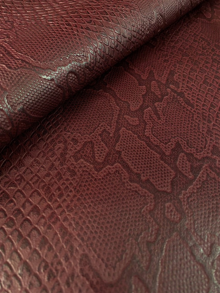 Python Embossed Oxblood Color (100% Genuine skin)