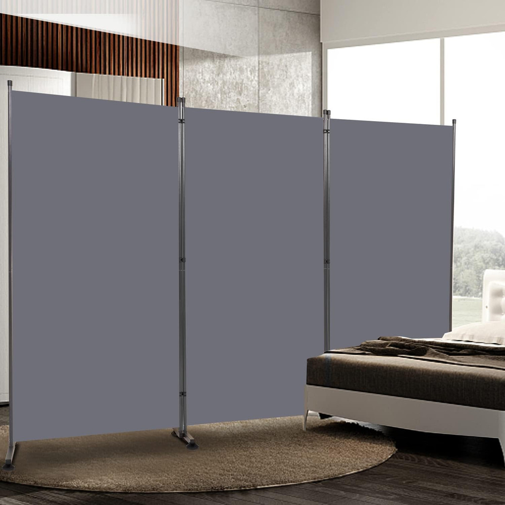 6FT Folding Room Divider - 3 Panel Portable Privacy Screen for Home & Office