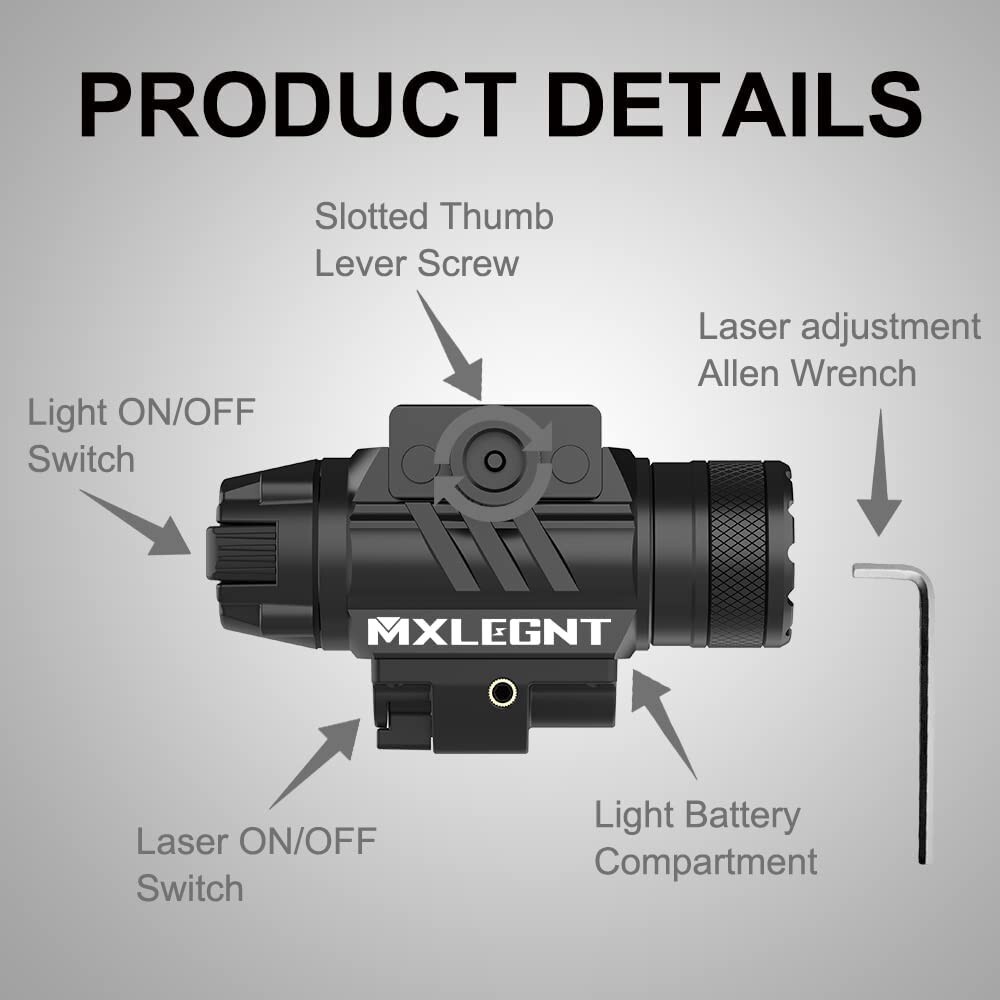 Rail-Mounted weapon light/flashlight Combo 400-Lumen