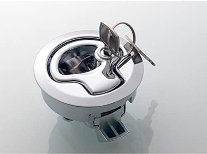 Keyed Lock Flush Pull Boat Latches - 2pcs/4pcs for Secure Compartment Access