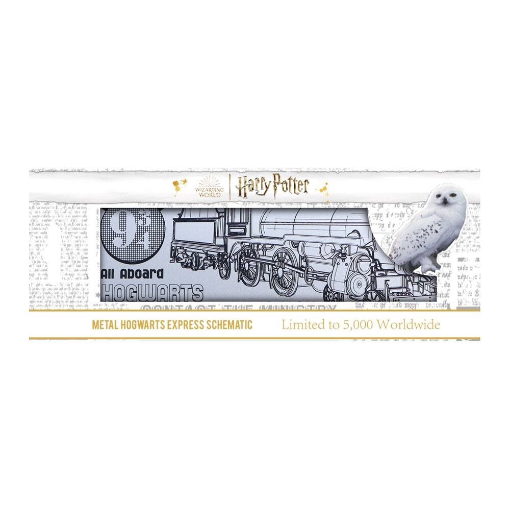 Harry Potter Hogwarts Express Schematic Limited Edition Fan-Plate