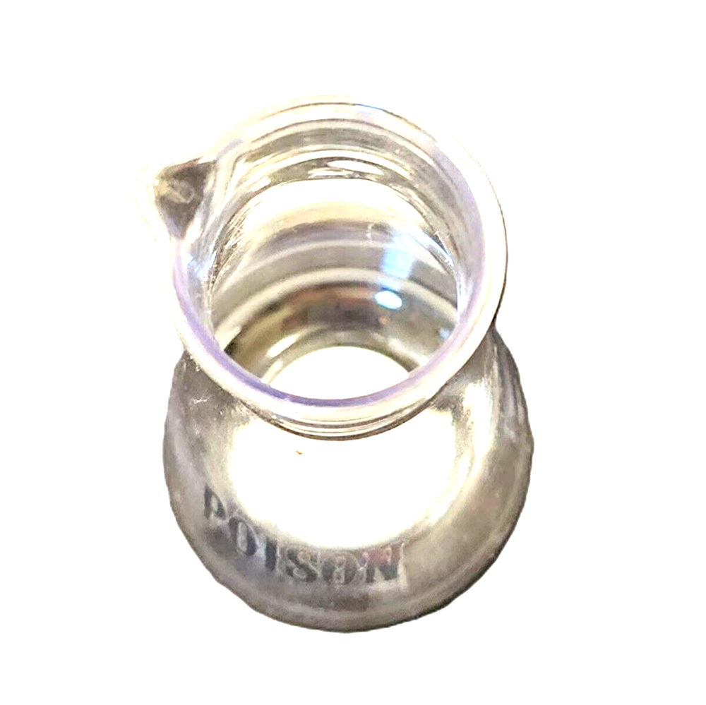 Halloween Clear Plastic POISON BEAKER FLASK Laboratory Potion Prop Party Decor