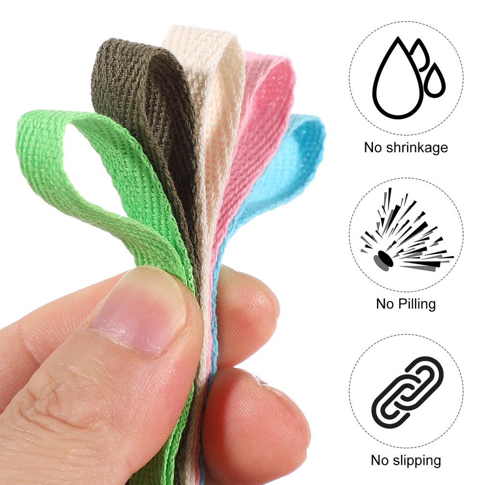 10mm x 66feet Inch Flat Drawstring Cord Drawstring Replacement, Navy Blue