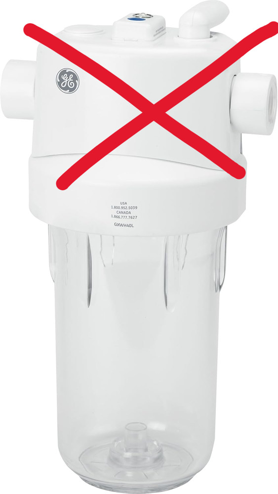 GE GXWH40L Whole House Water System Replacement Clear Sump ONLY