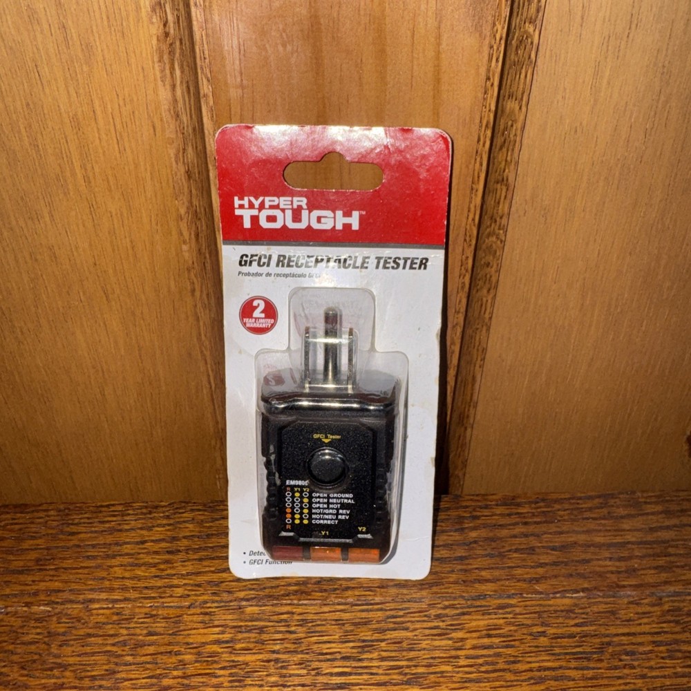 Hyper Tough GFCI Receptacle Outlet Tester