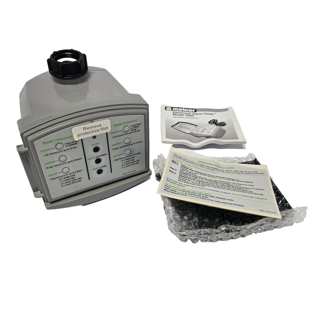 Melnor 3020 Electronic Aqua Timer 2 Cycle Programmable Water Hose Timer