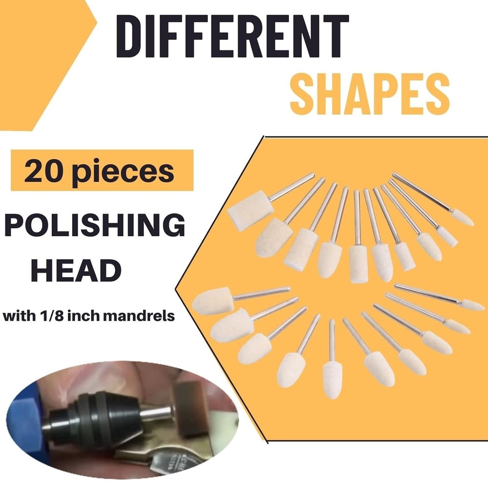 Versatile 100PC Dremel Buffing Wheels for Ultimate Shine - Easy Use & Reusable