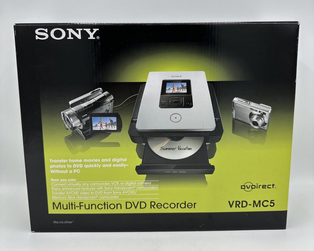 Sony VRD-MC5 Multi Function DVD Recorder Transfer Videos Photos