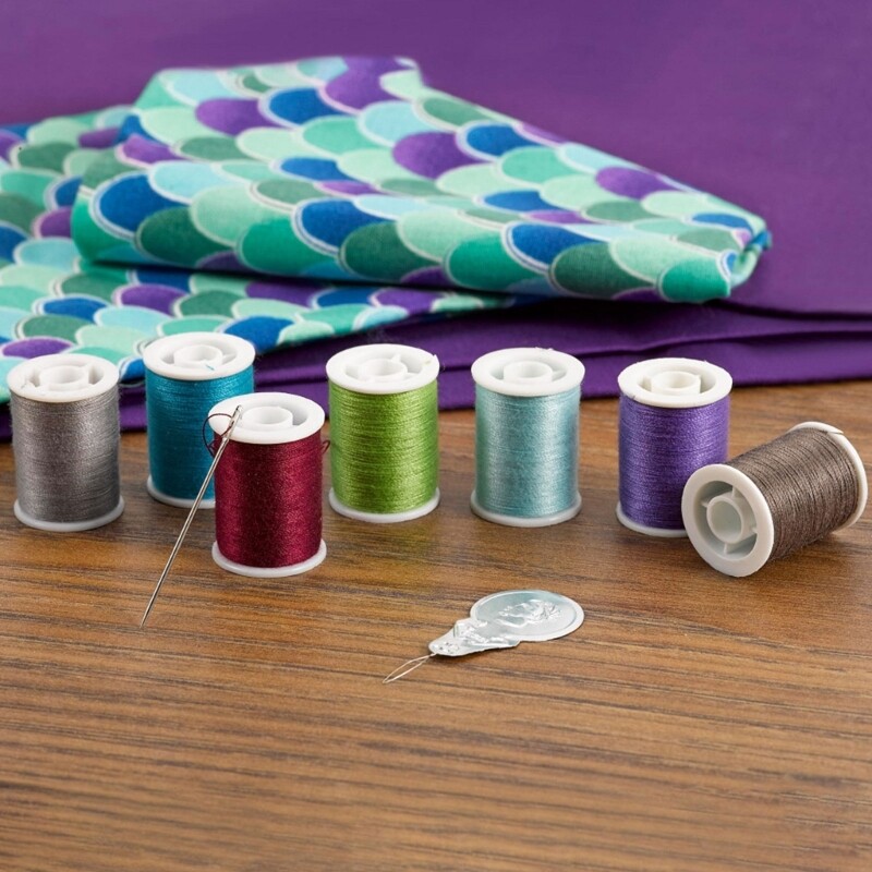 30 Roll Polyester Sewing Thread 50 Yard for Sewing Machines Hand Stitching Tool