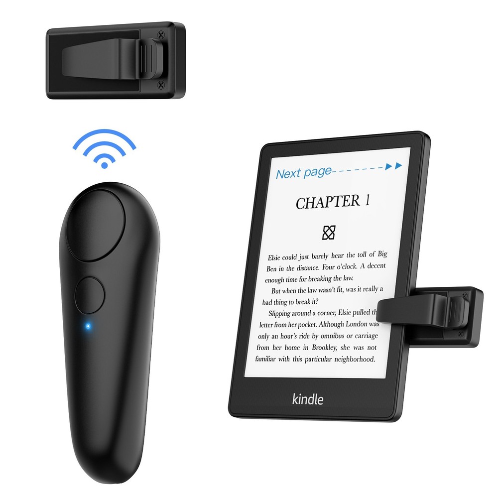 Remote Page Turner for Kindle, iPad, iPhone, Android – Hands-Free Reading