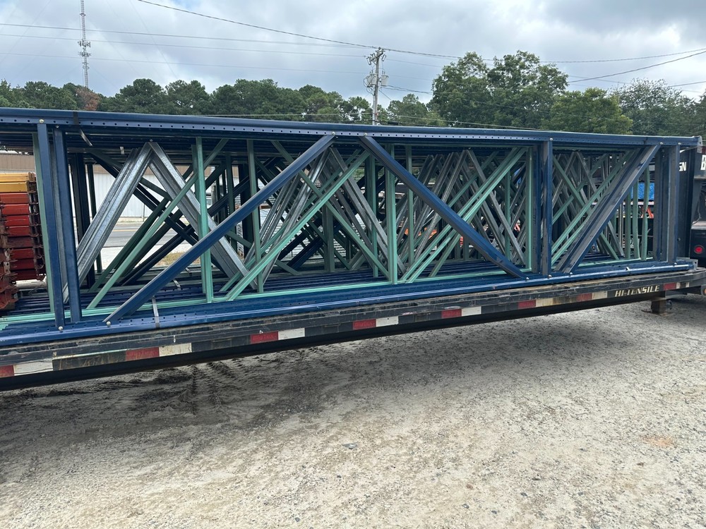 Used Teardrop and Keystone pallet rack material