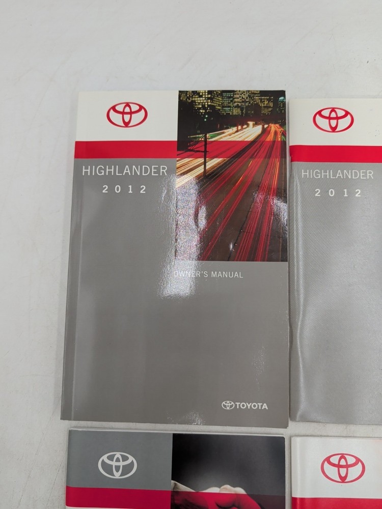2012 Toyota Highlander Owners Manual & Quick Reference Guide Free Shipping