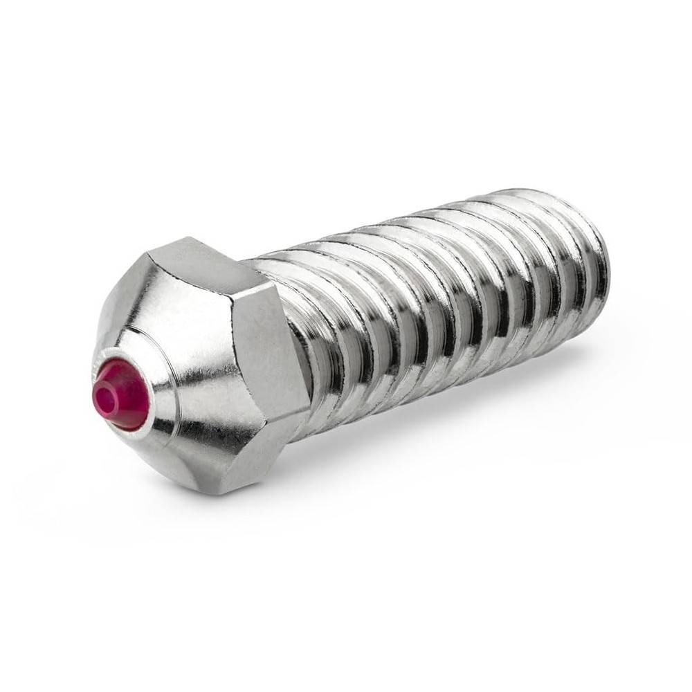 3D Printer Nozzle 0.4mm Ruby Hardened Abrasion Resistant Copper Compatible