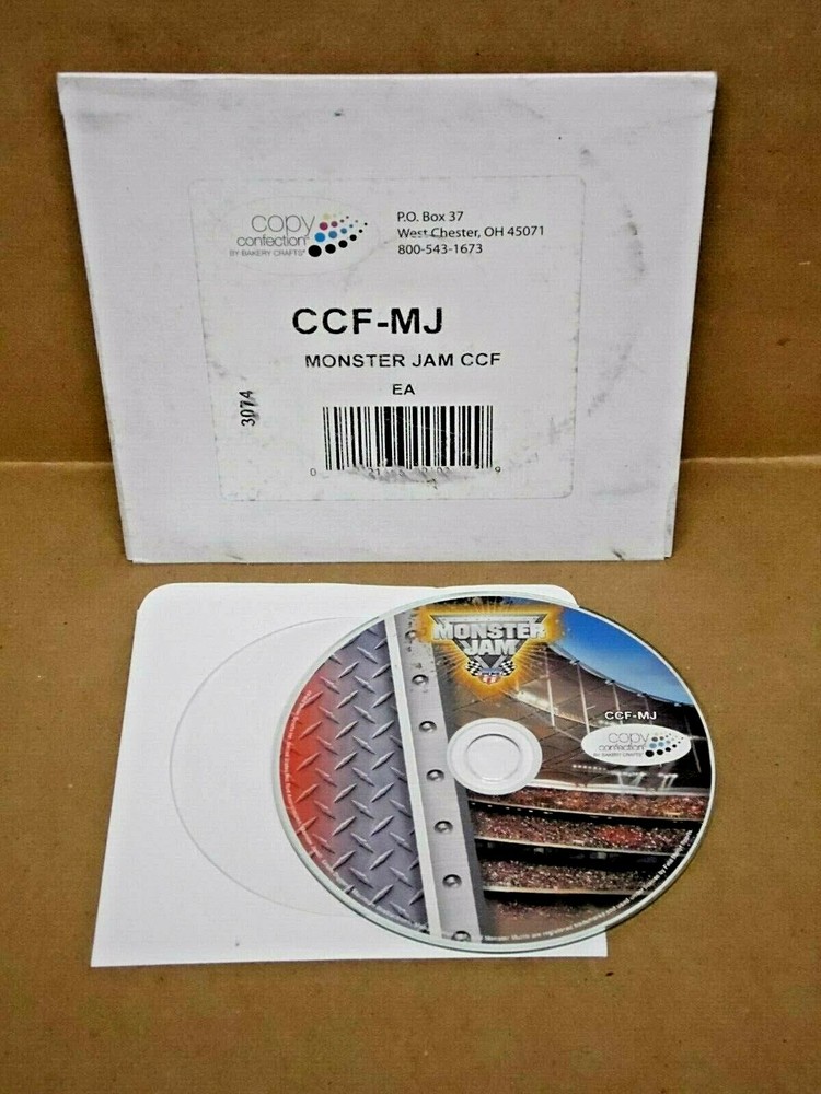 Copy Confection Cake Image Bakery Software MONSTER JAM CCF-MJ 3074