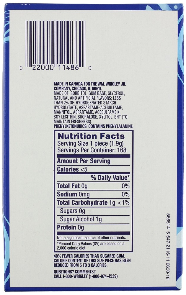 Wrigleys Orbit Peppermint, 14-Count (Pack of 12)