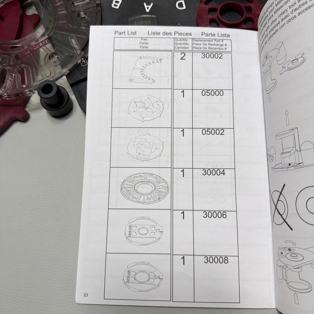 Milescraft SpiroCrafter TurnLock 1204 Create Patterns Stencils Wood Plastic