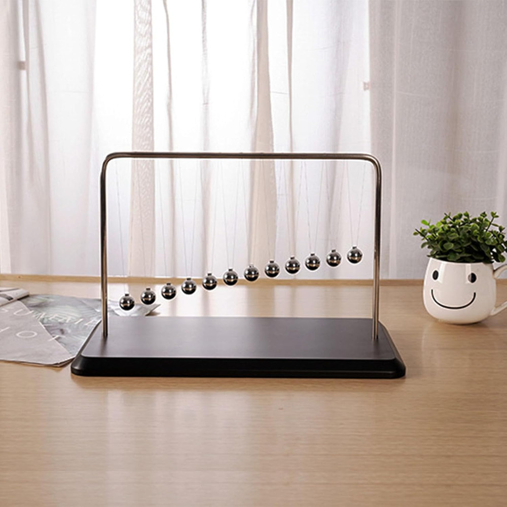 Newtons Cradle Balance Balls Office Decorations for Work Science Physics Gadget
