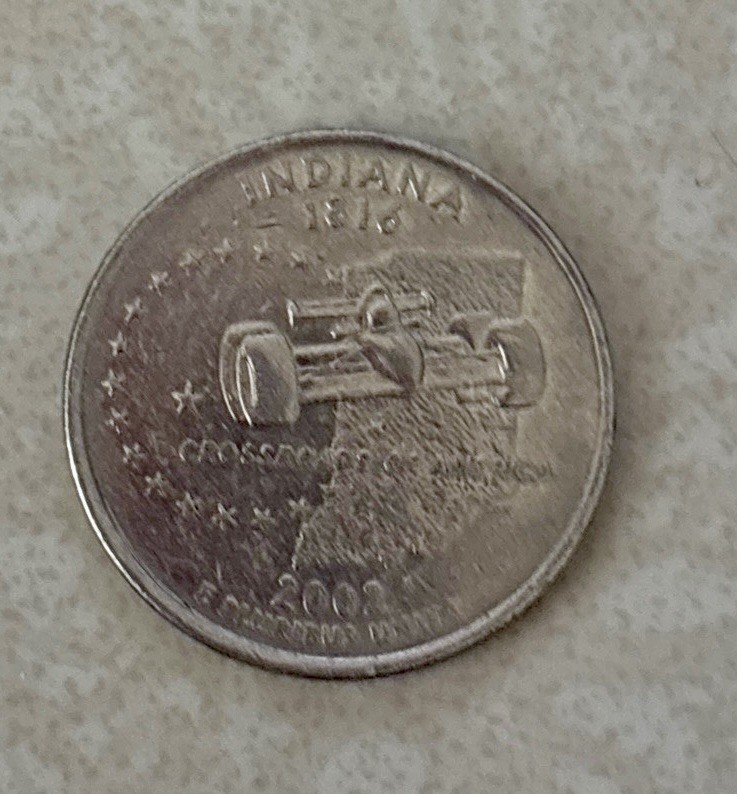 2002 D Indiana State Quarter
