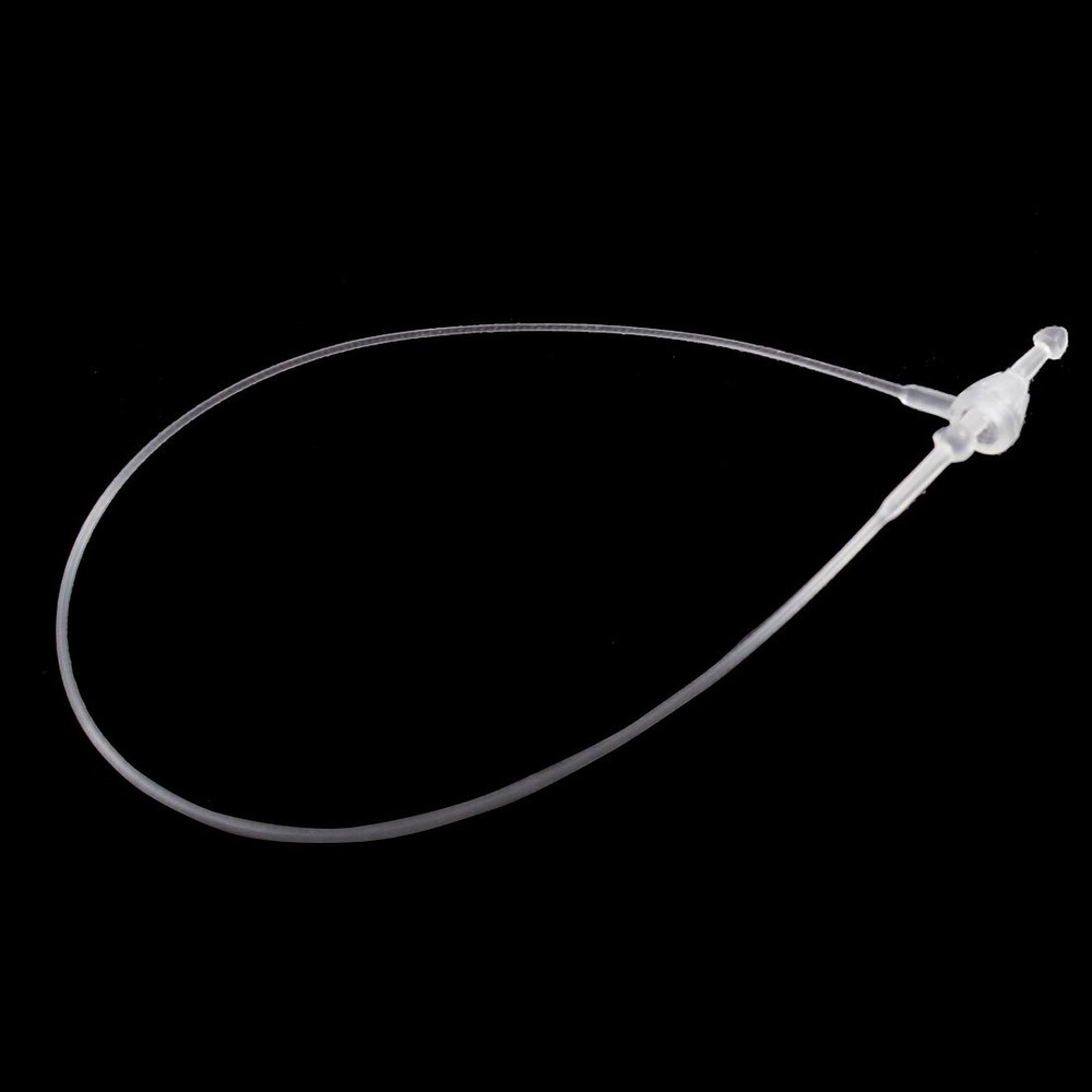 Plastic Snap Lock Pin Security Loop Tag Fasteners White 5" 5000Pack