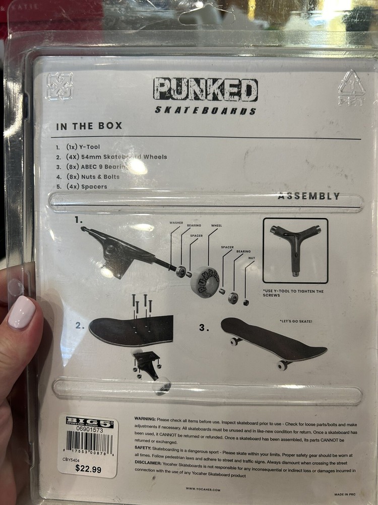 Punked Skate board wheel kit