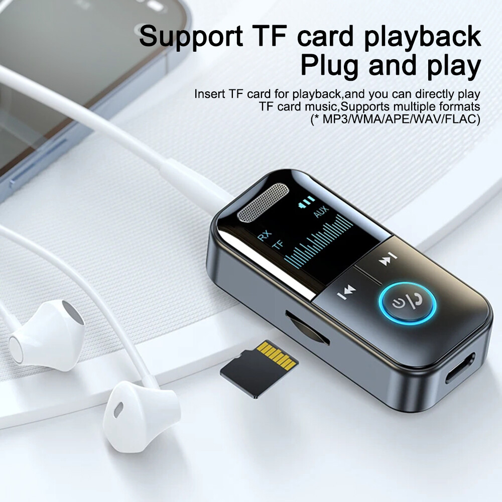 Wireless Bluetooth Transmitter Receiver MP3 Player Car Audio 3.5mm AUX Adapter
