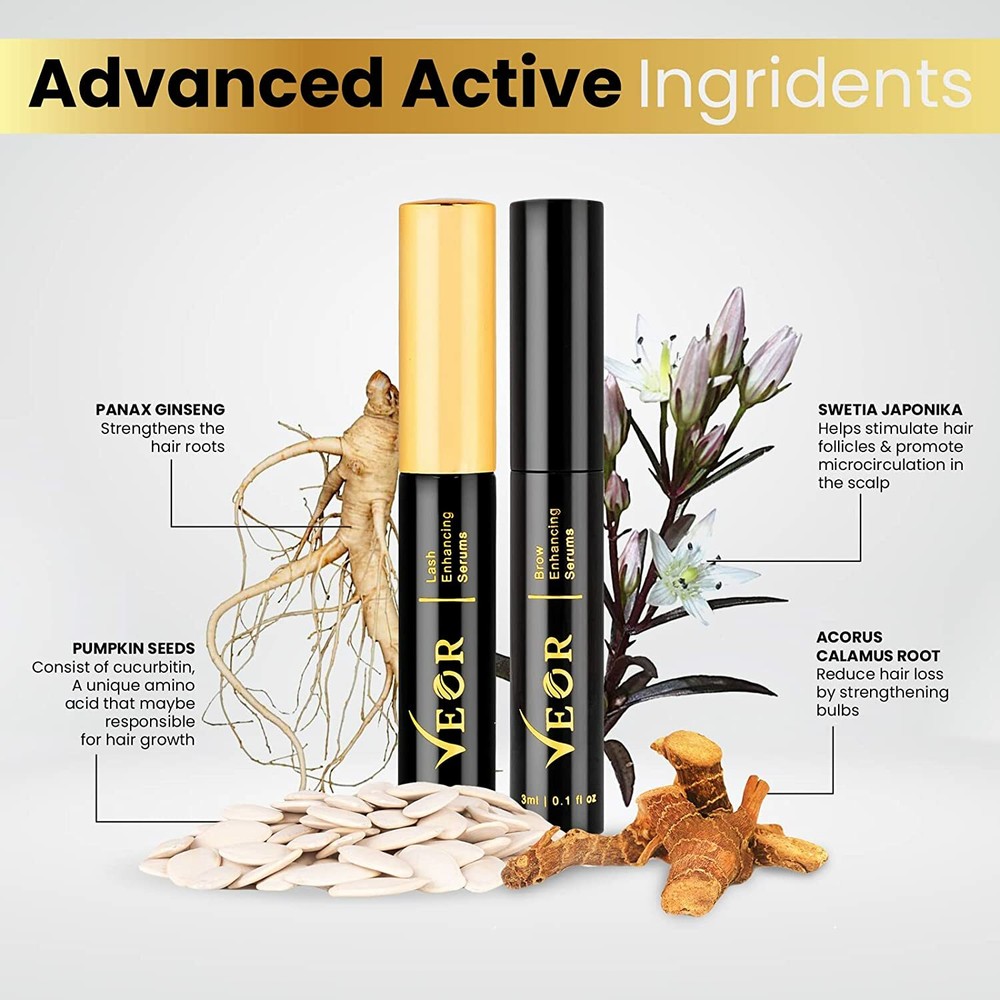 EYEBROW & EYELASH GROWTH SERUM GIFT - LONGER & THICK EYELASHES & EYEBROWS