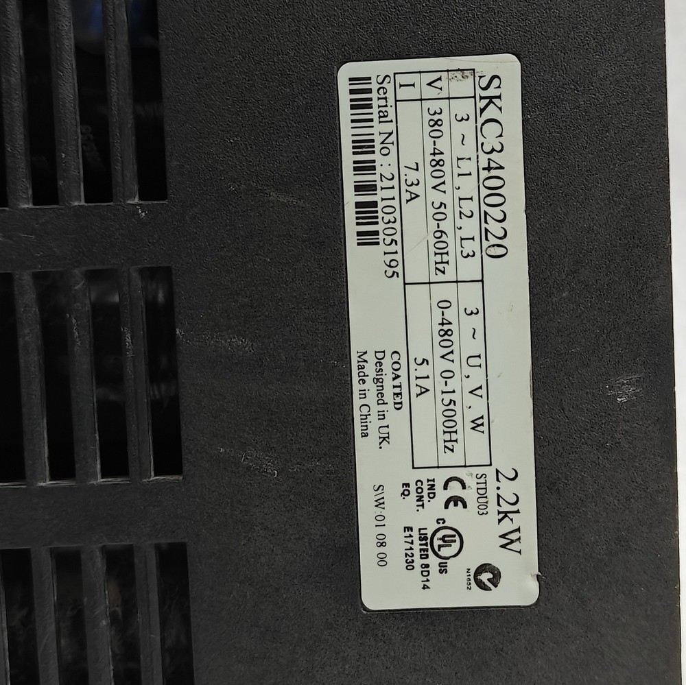 EMERSON CONTROL TECHNIQUES SKC3400220 2.2KW AC DRIVE CONTROLLER